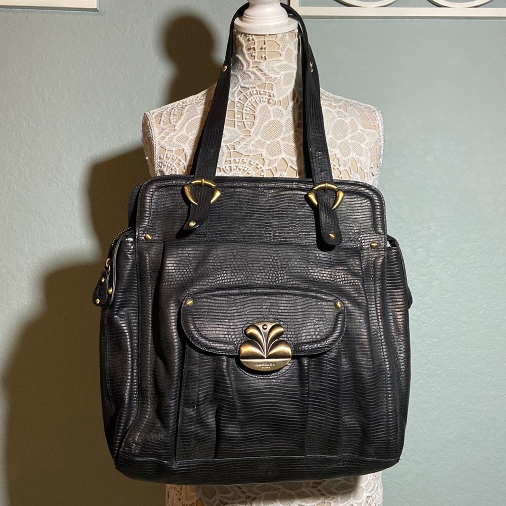 BARBARA MILANO Black Leather Shoulder bag